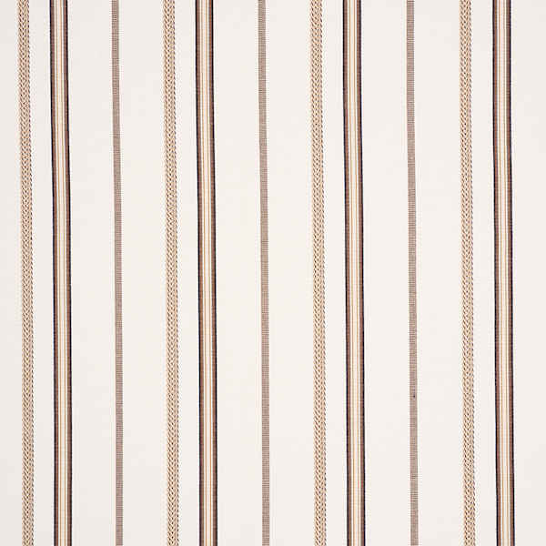 Senita Stripe Sheer - Blue Fabrics | Schumacher